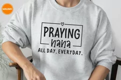 Mother's day svg, praying nana all day everyday quote Product Image 3