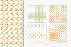 Pumpkins digital paper Fall background Thanksgiving day Product Image 8
