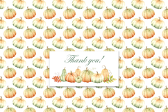 Pumpkins digital paper Fall background Thanksgiving day Product Image 11