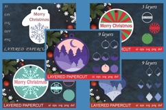 Christmas bundle laser cut, Ornament, Decoration svg layered Product Image 14