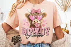 Highland Cow Valentines Coquette PNG | DTF and Sublimation Product Image 5