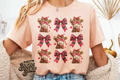 Highland Cow Valentines Coquette PNG | DTF and Sublimation Product Image 5