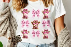 Highland Cow Valentines Coquette PNG | DTF and Sublimation Product Image 4