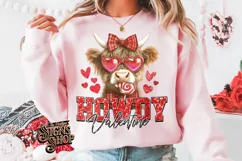 Highland Cow Valentines Coquette PNG | DTF and Sublimation Product Image 4