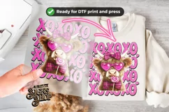 Highland Cow Valentines Coquette PNG | DTF and Sublimation Product Image 2