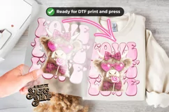 Highland Cow Valentines Coquette PNG | DTF and Sublimation Product Image 2