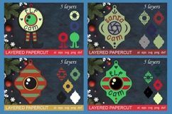 Christmas bundle laser cut, Ornament, Decoration svg layered Product Image 10