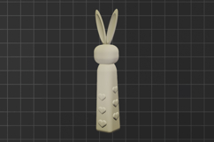 Easter Bunny decor Stl file 3d printing Product Image 2