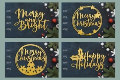 Christmas bundle laser cut, Ornament, Decoration svg layered Product Image 17