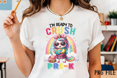 PRE-K Back to School Unicorn Sublimation Product Image 2