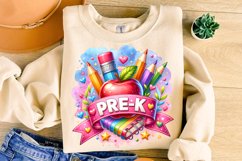 Pre-K PNG, Teacher Sublimation, Pre School PNG Product Image 1