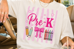 Pre K PNG, Retro Back to School Sublimation Product Image 3