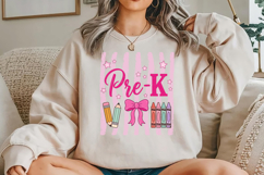 Pre K PNG, Retro Back to School Sublimation Product Image 5