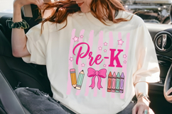 Pre K PNG, Retro Back to School Sublimation Product Image 7