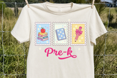 Pre K PNG, Retro School Stamp Sublimation Product Image 3
