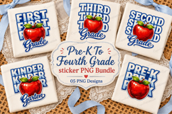 Pre-K To Fourth Grade sticker Sublimation Design Product Image 1