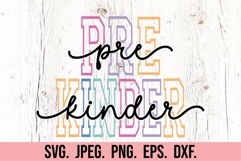 Pre Kinder Vibes SVG - Back To School SVG - Preschool PNG Product Image 5