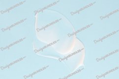 Smear of white cream for face and body on a blue background Product Image 1