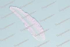 Smear of white cream for face and body on a blue background Product Image 1