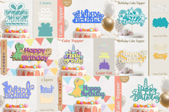 3d Happy Birthday card svg, Layered cake topper Bundle Product Image 5