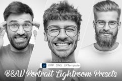 Black &amp; White Portrait Lightroom Presets Product Image 1