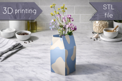 Creative vase 3D print, Kitchen organizer STL, Pen holder Product Image 1