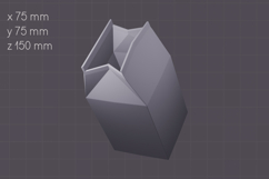 Creative vase 3D print, Kitchen organizer STL, Pen holder Product Image 3