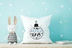 Snowy days Christmas quote SVG, PNG, EPS. Product Image 3