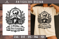 Prefer My Own Company SVG PNG Antisocial design