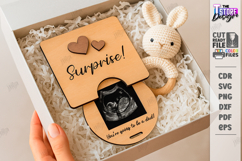 Pregnancy Announcement Box Laser Cut |New Born SVG| Keepsake Product Image 1