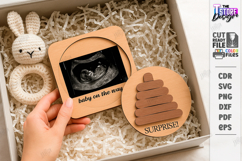 Pregnancy Announcement Boxes Laser Cut Bundle | New Born SVG Product Image 3