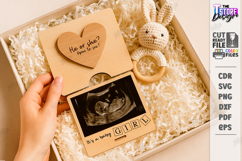 Pregnancy Announcement Boxes Laser Cut Bundle | New Born SVG Product Image 4