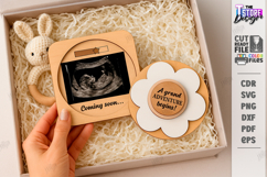 Pregnancy Announcement Box Laser Cut |New Born SVG| Keepsake Product Image 1