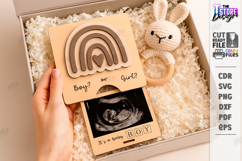 Pregnancy Announcement Boxes Laser Cut Bundle | New Born SVG Product Image 6