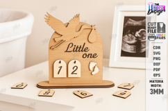 Pregnancy Countdown Milestone Board Laser Cut|Counting Weeks Product Image 1