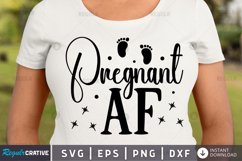 Pregnant af SVG, Pregnancy SVG Design Product Image 1