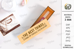 Pregnancy test box Laser Cut. Baby Announcement SVG Product Image 1