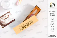 Pregnancy test box Laser Cut. Baby Announcement SVG Product Image 1