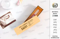Pregnancy test box Laser Cut. Baby Announcement SVG Product Image 1