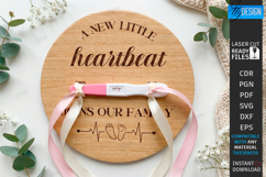 Pregnancy Test Reveal Disc Laser Cut | Keepsake Files SVG Product Image 1