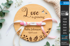 Pregnancy Test Reveal Disc Laser Cut | Keepsake Files SVG Product Image 1