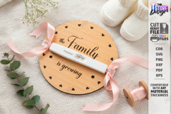 Pregnancy Test Reveal Disc Laser Cut | Baby Reveal SVG | CNC Product Image 1