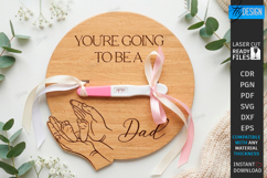 Pregnancy Test Reveal Disc Laser Cut Bundle | Keepsake SVG Product Image 9