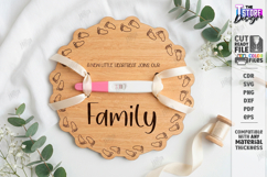 Pregnancy Test Reveal Disc Laser Cut | Baby Reveal SVG | CNC Product Image 1