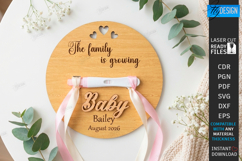 Pregnancy Test Reveal Disc Laser Cut Bundle | Keepsake SVG Product Image 12