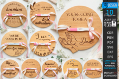 Pregnancy Test Reveal Disc Laser Cut Bundle | Keepsake SVG Product Image 1