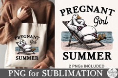 Pregnant Girl Summer PNG Product Image 5