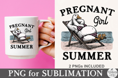 Pregnant Girl Summer PNG Product Image 2