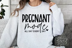 Pregnant Mode SVG - New Baby Pregnancy Announcement SVG Product Image 1