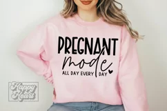 Pregnant Mode SVG - New Baby Pregnancy Announcement SVG Product Image 2